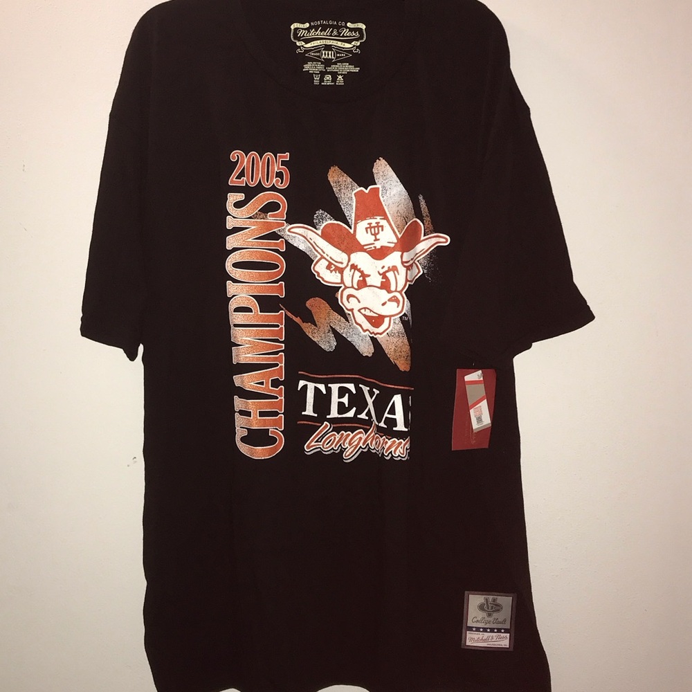 XXXL Champions Black Texas Longhorns Graphic Tee 2005 college brand new UT
